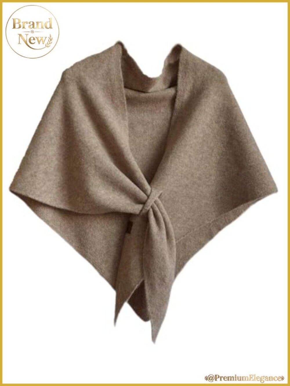 Women's Knitted Shawl Wrap Triangle Scarf Loop Shoulder Sweater Poncho